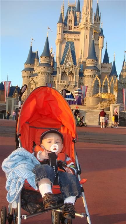 Trey in Front of Cinderella's Castle